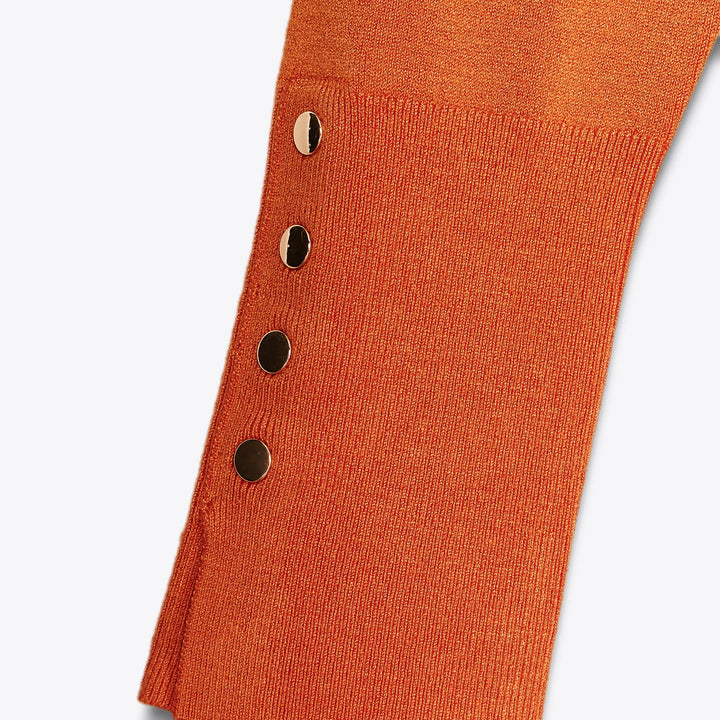 Moudda ZARA - Pull Basic - Col Caja, Bouton Doré & Poignet - Tunisie 3