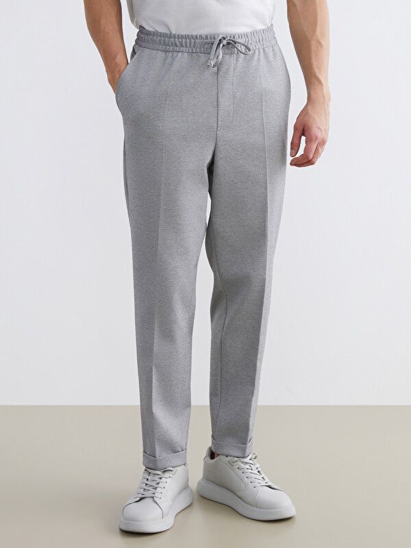 Moudda LC Waikiki - Pantalon mi-saison en tissu pour Homme couleur Gris - Tunisie 2