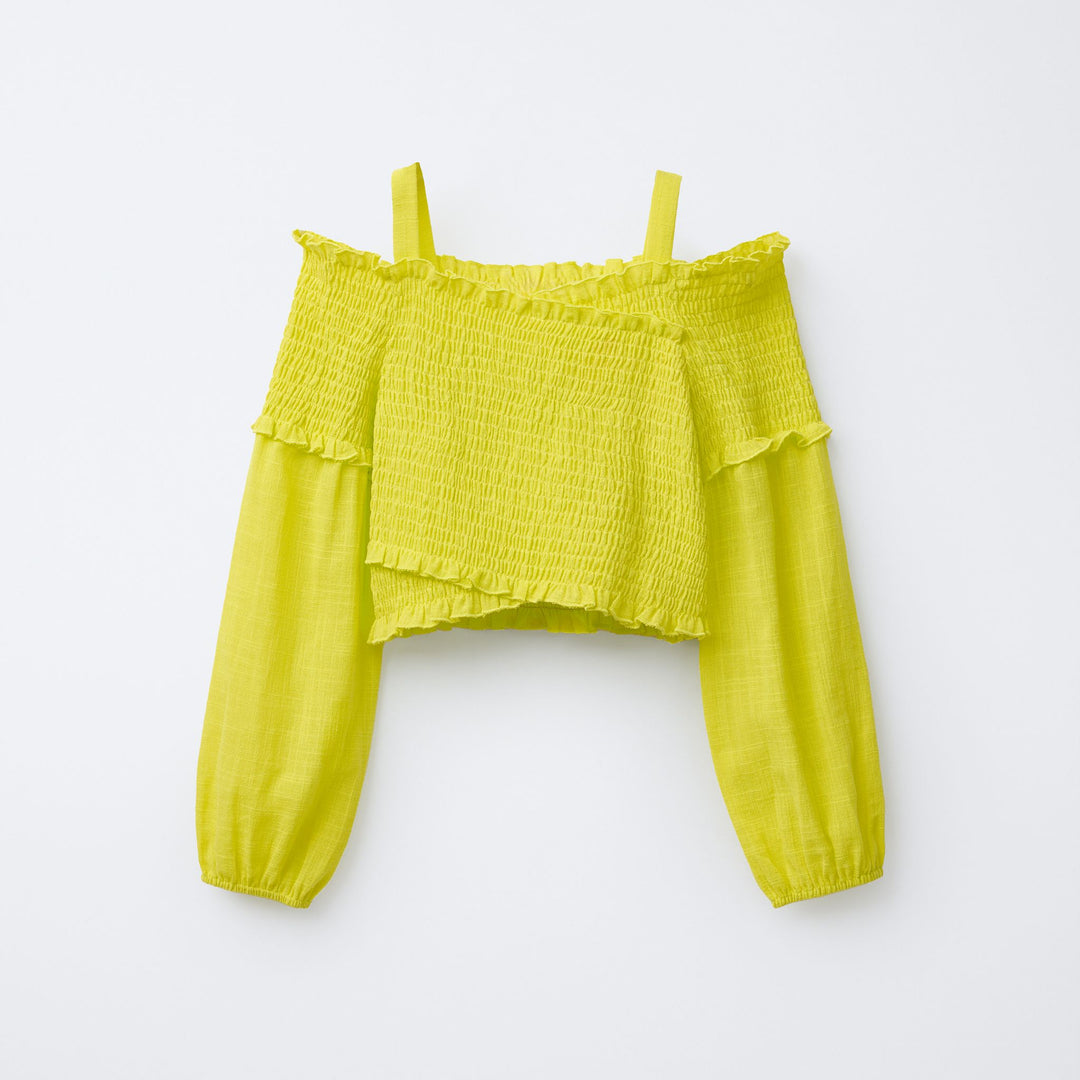 Moudda ZARA - Top Fille Off-Shoulder - Croisé & Élastiques - Tunisie 1