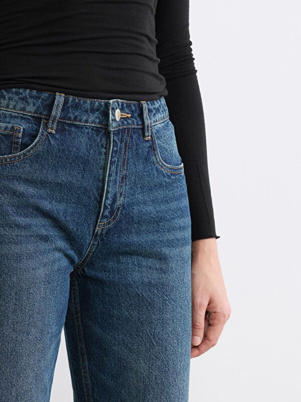 Moudda LC Waikiki - Jean basique en denim pour Femme couleur Teinte rodeo foncée - Tunisie 3