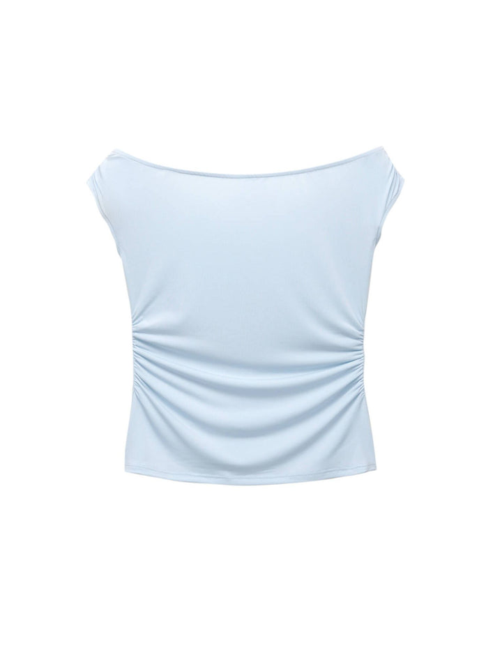 Moudda PULL & BEAR - T-Shirt Off-Shoulder - Fronces - Tunisie 1