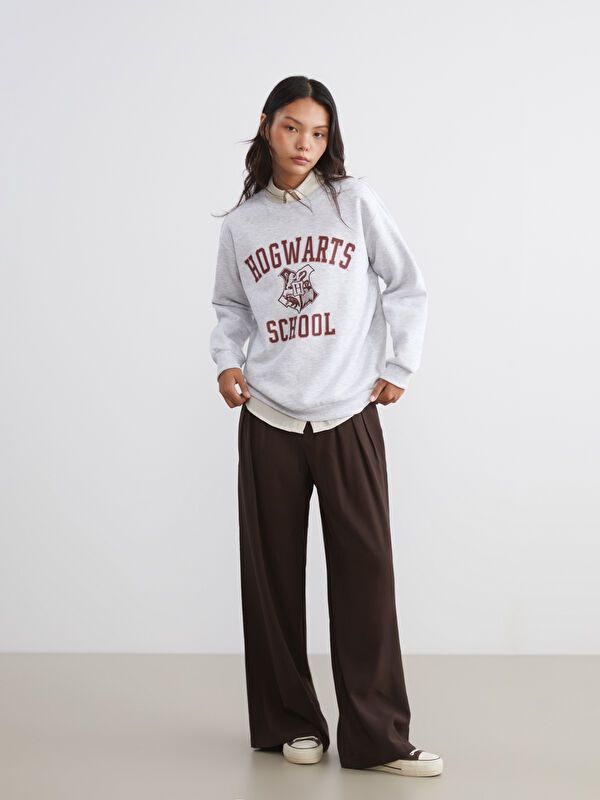 Moudda LC Waikiki - Sweatshirt en jersey sous licence Femme Mélange de gris - Tunisie 2