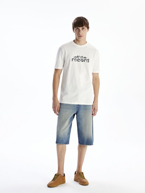 Moudda LC Waikiki - T-shirt en jersey imprimé à manches courtes pour Hommes - Tunisie 2