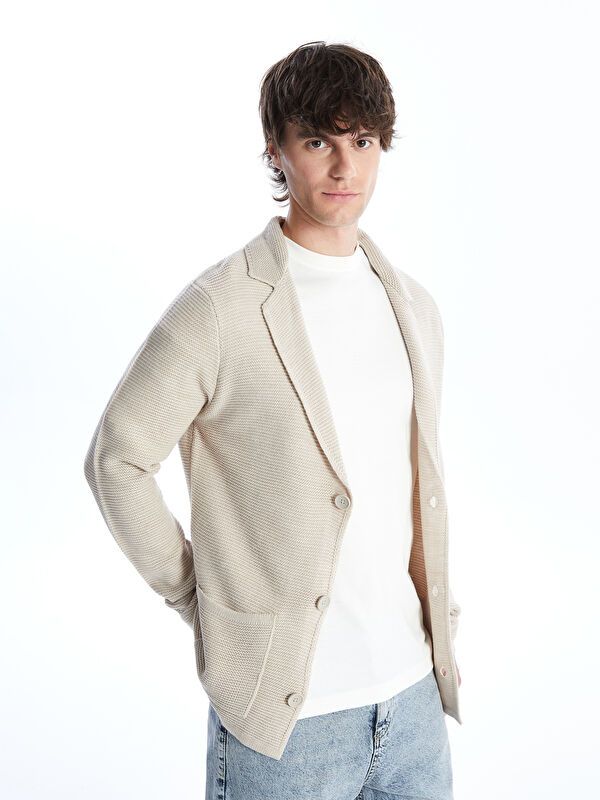 Moudda LC Waikiki - Cardigan en tricot Homme Beige clair - Tunisie 2
