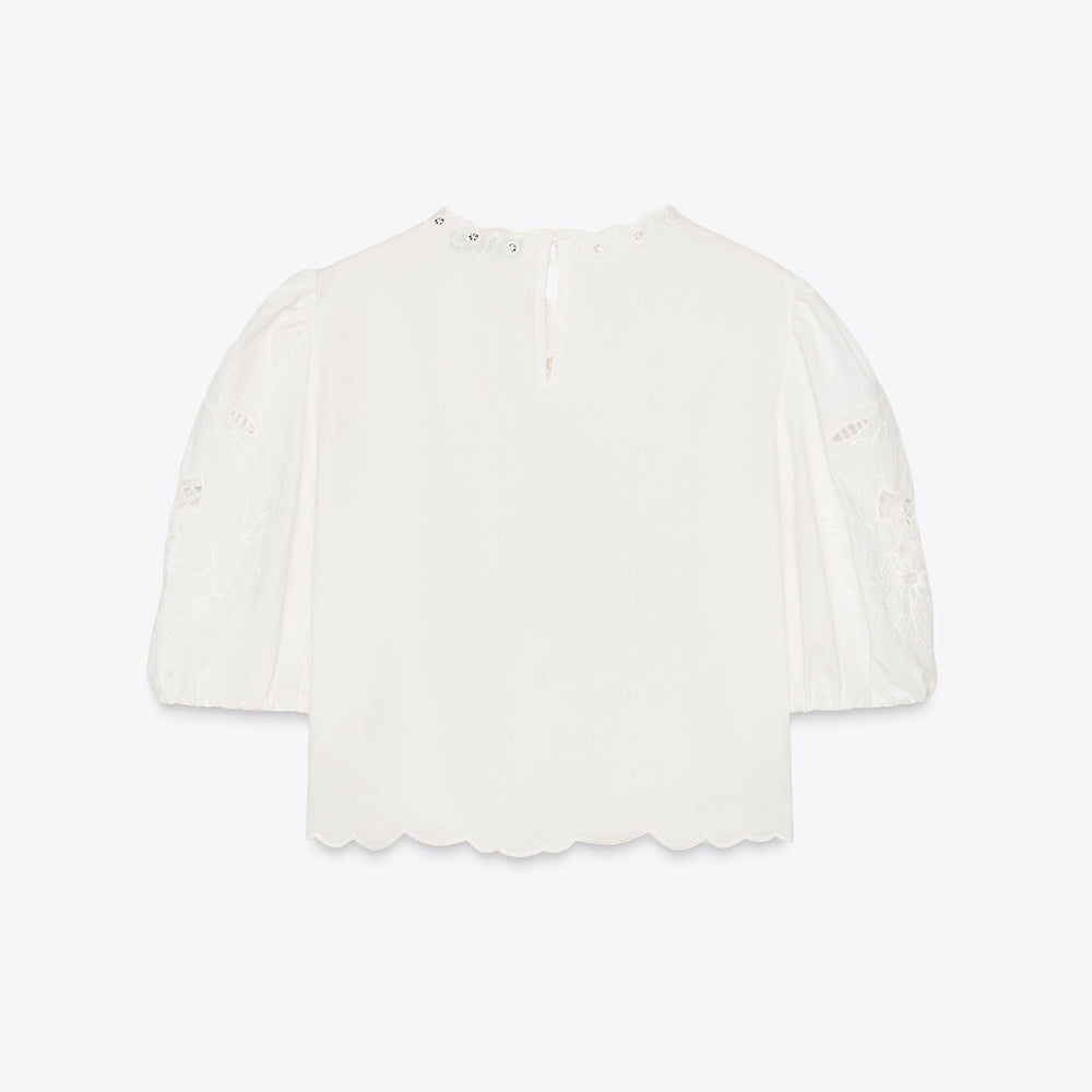 Moudda ZARA - Blouse Romantique - Manches Bouffantes - Tunisie 2