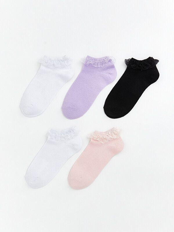 Moudda LC Waikiki - Chaussettes liner trainer (sport) pour Fille couleur Blanc brillant - Tunisie 1