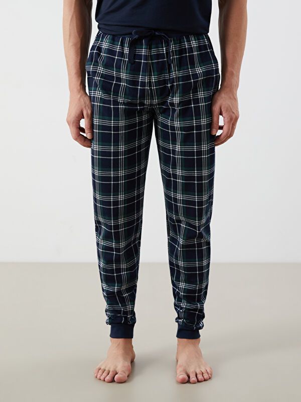 Moudda LC Waikiki - Bas pyjama jersey long Homme Imprimé marine - Tunisie 2