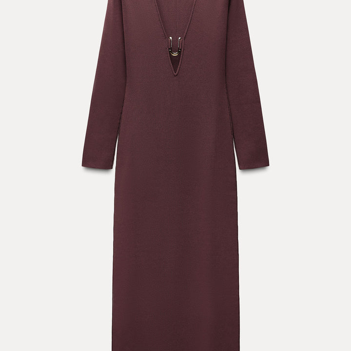 Moudda ZARA - Robe décolleté appliqué doré - Tunisie 1