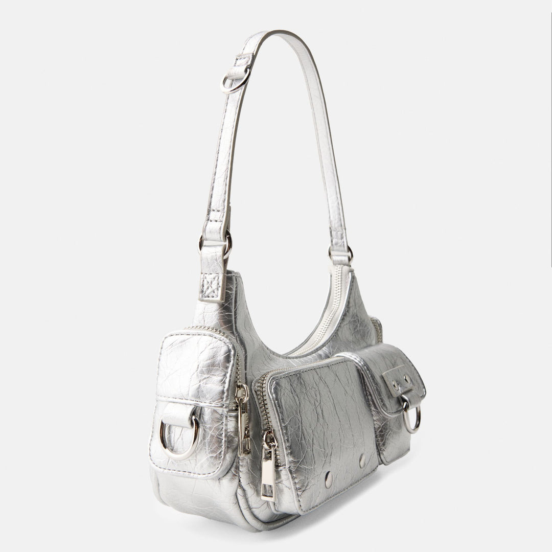 Moudda BERSHKA - Sac multipoches argenté - Tunisie 1