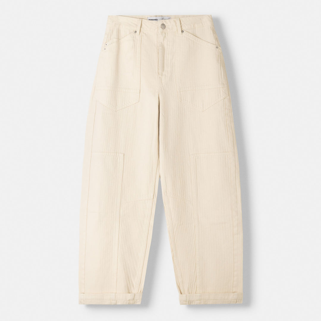 Moudda BERSHKA - Pantalon carpenter sergé structuré rayé - Tunisie 1