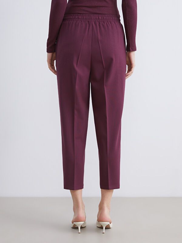 Moudda LC Waikiki - Pantalon tissé moyen Femme Bordeaux foncés - Tunisie 4