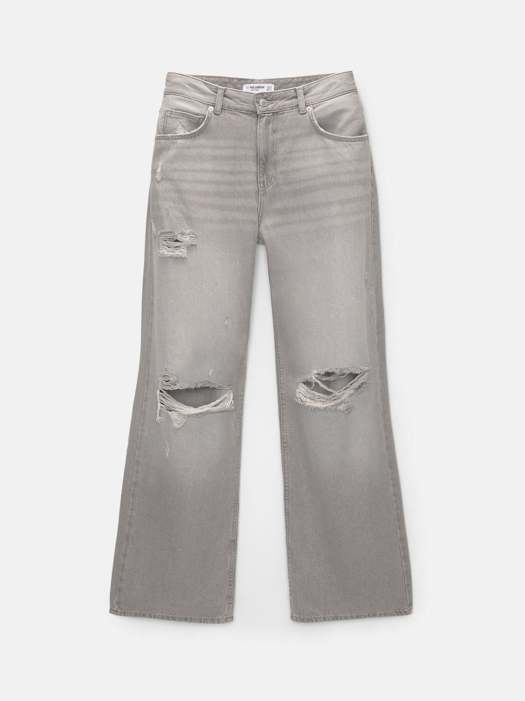 Moudda PULL & BEAR - Pantalon Denim Droit Baggy Extra Déchiré - Tunisie 3