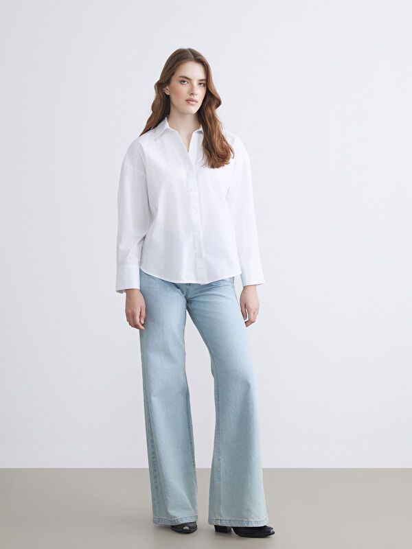 Moudda LC Waikiki - Chemise tissée à manches longues pour Femmes - Tunisie 1