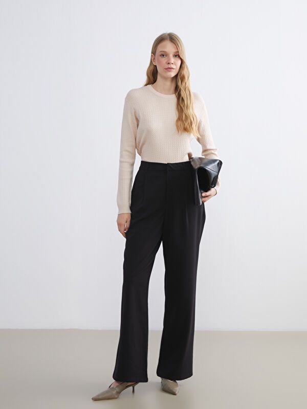 Moudda LC Waikiki - Pull mi-saison en tricot couleur Beige pour femmes - Tunisie 2