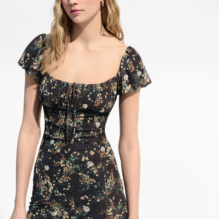 Moudda BERSHKA - Robe Midi - Manches Bouffantes & Tulle - Tunisie 2
