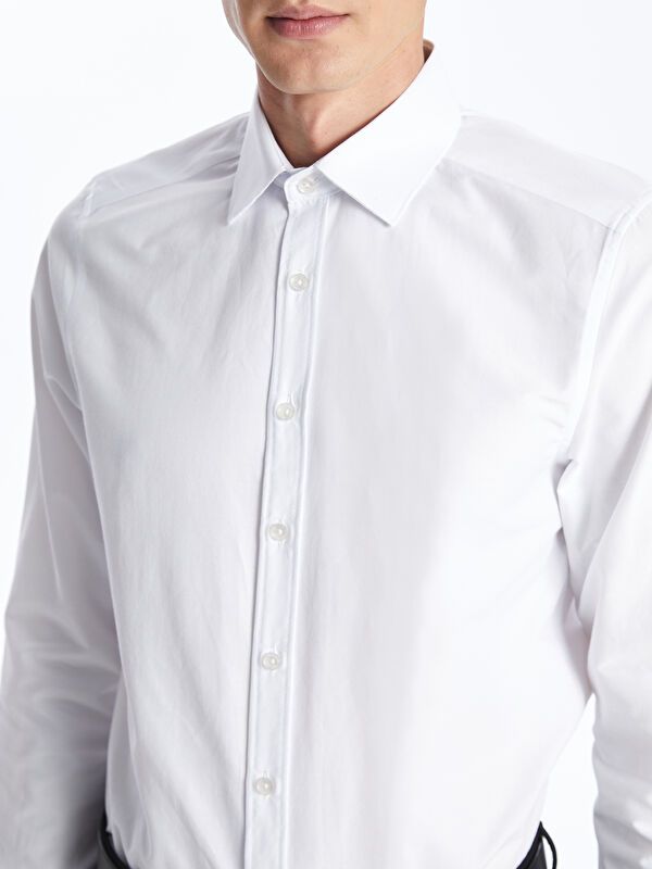 Moudda LC Waikiki - Chemise tissée basique à manches longues pour Hommes - Tunisie 3