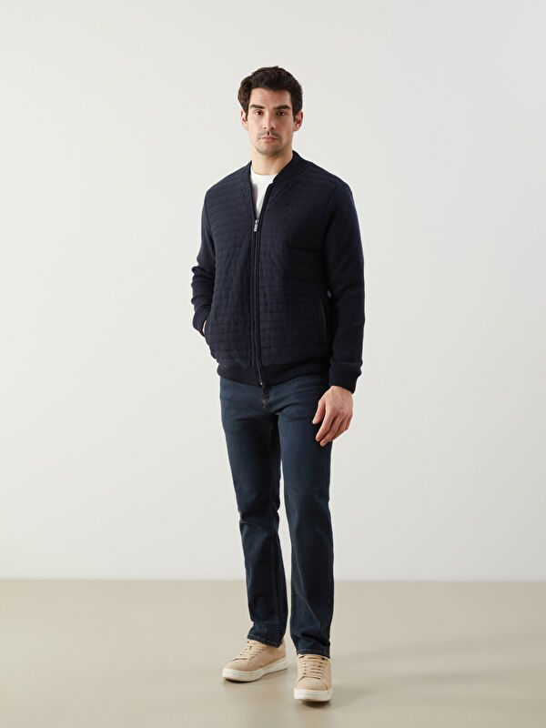 Moudda LC Waikiki - Cardigan-manteau en tricot couleur Bleu marine pour hommes - Tunisie 2