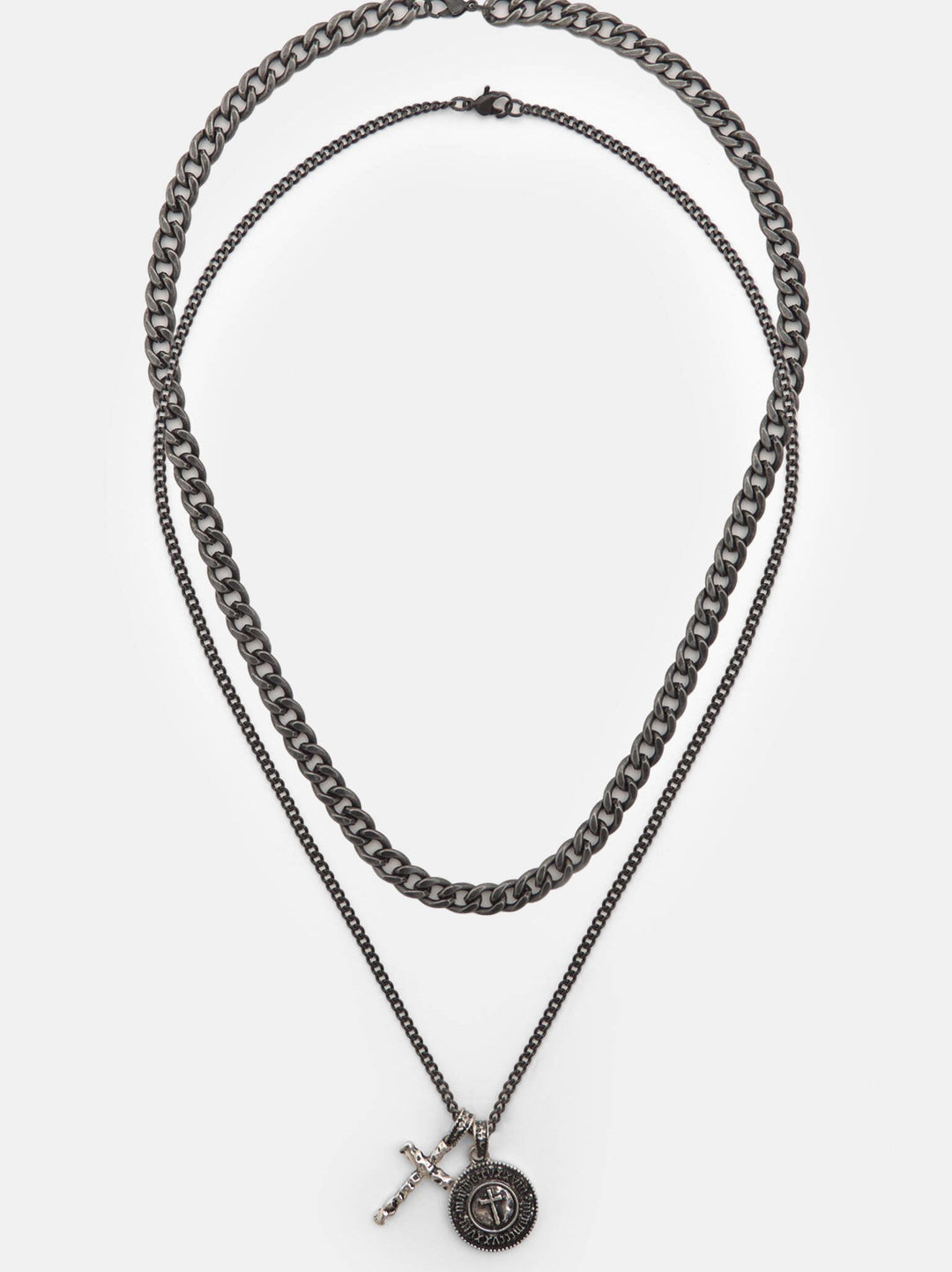Moudda PULL & BEAR - Bijoux - Pack 2 Chaînes Croix + Charm Métal - Tunisie 2