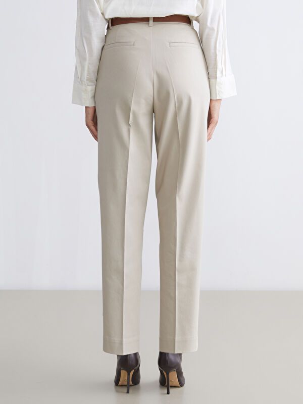 Moudda LC Waikiki - Pantalon tissé moyen Femme Chameau - Tunisie 4