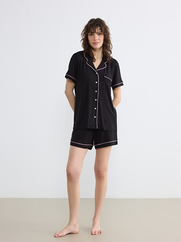 Moudda LC Waikiki - Ensemble court en jersey pour Femme couleur Noir - Tunisie 2