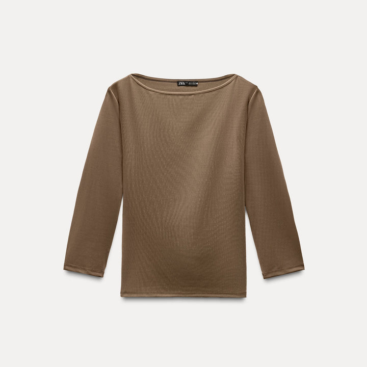 Moudda ZARA - T-shirt en polyamide, col bateau, coupe homme - Tunisie 2