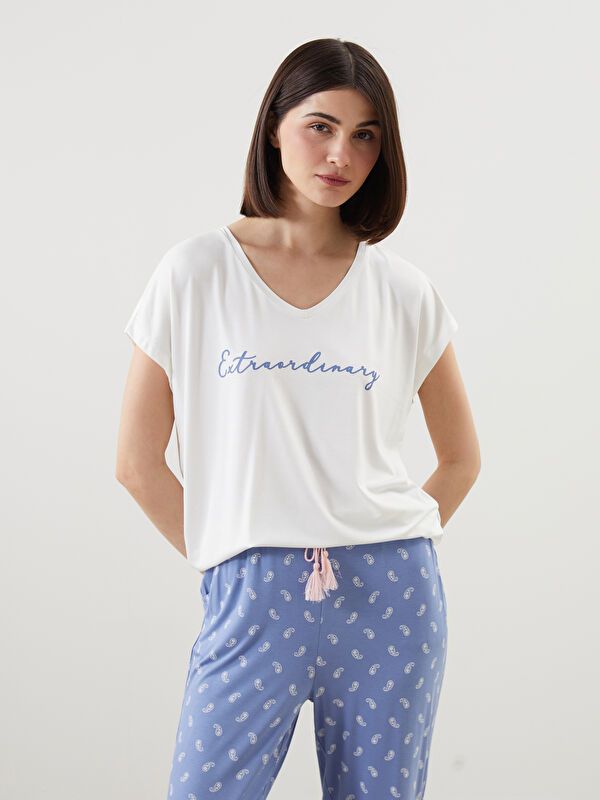 Moudda LC Waikiki - Pyjama manches courtes en jersey pour Femme - Tunisie 2