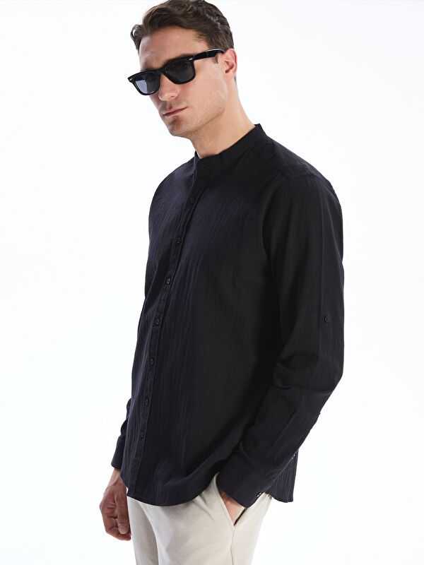 Moudda LC Waikiki - Chemise tissée à manches longues sb pour Hommes - Tunisie 1