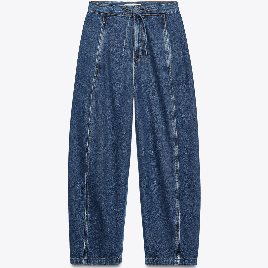 Moudda ZARA - Denim - Taille Haute & Ceinture Élastique - Tunisie 1