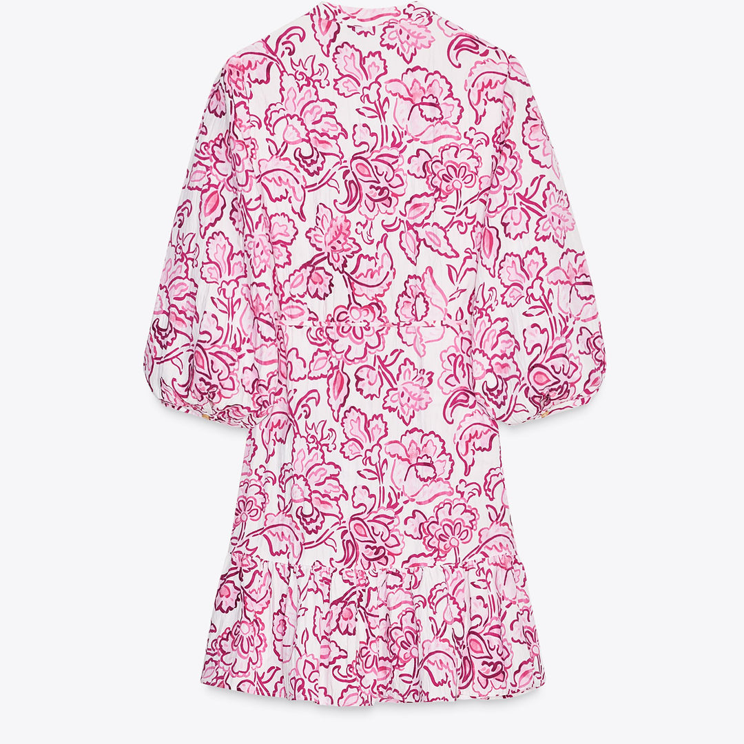 Moudda ZARA - Robe Mini - Imprimé Fleurs Roses - Tunisie 2
