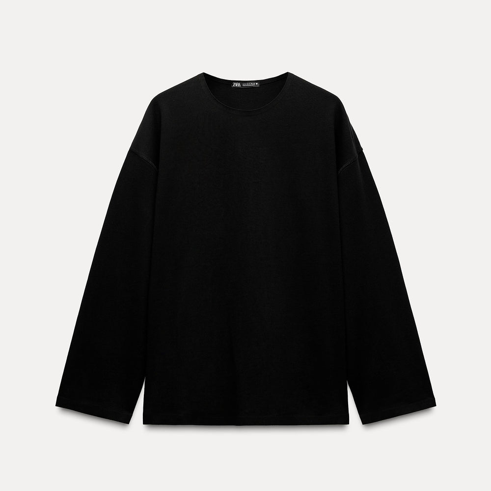 Moudda ZARA - T-shirt Coton Manches Longues Clean - Tunisie 2