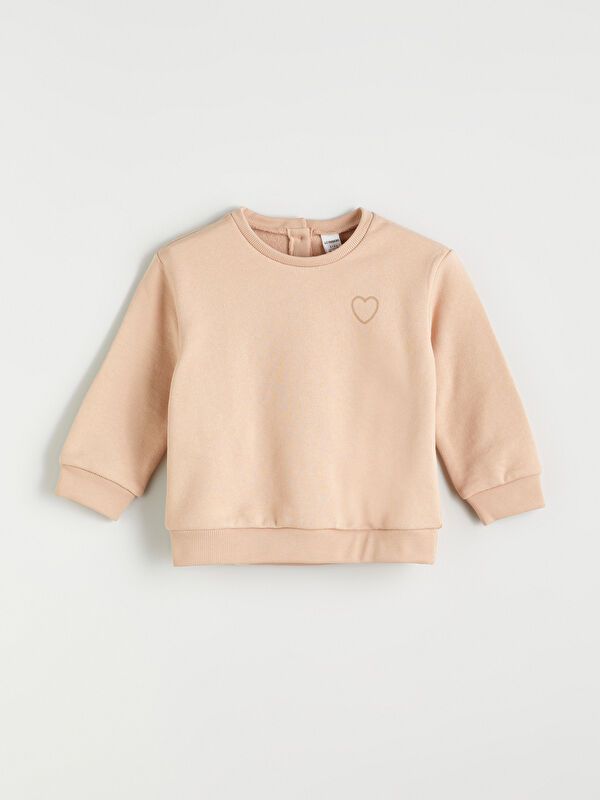 Moudda LC Waikiki - Sweatshirt en jersey Fille Beige - Tunisie 1
