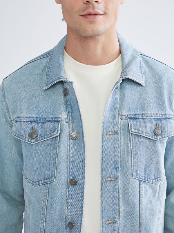 Moudda LC Waikiki - Manteau tissé en jean pour Hommes - Tunisie 3