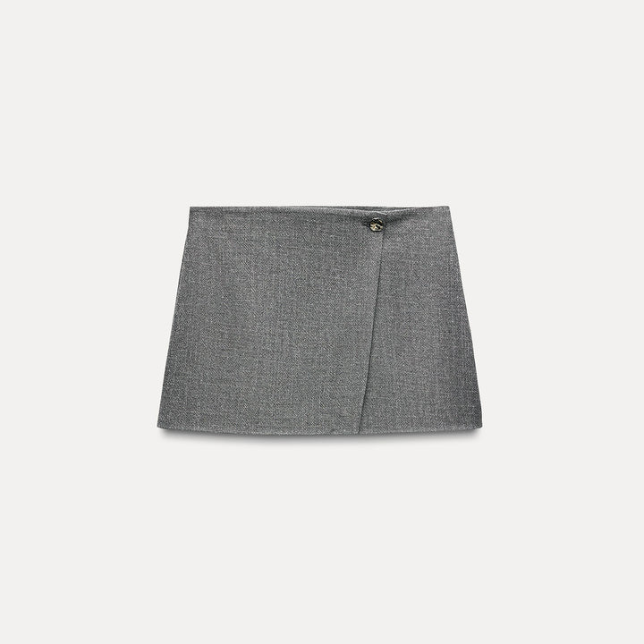 Moudda ZARA - Ensemble bermuda croisée, fil lurex, bouton argenté - Tunisie 1