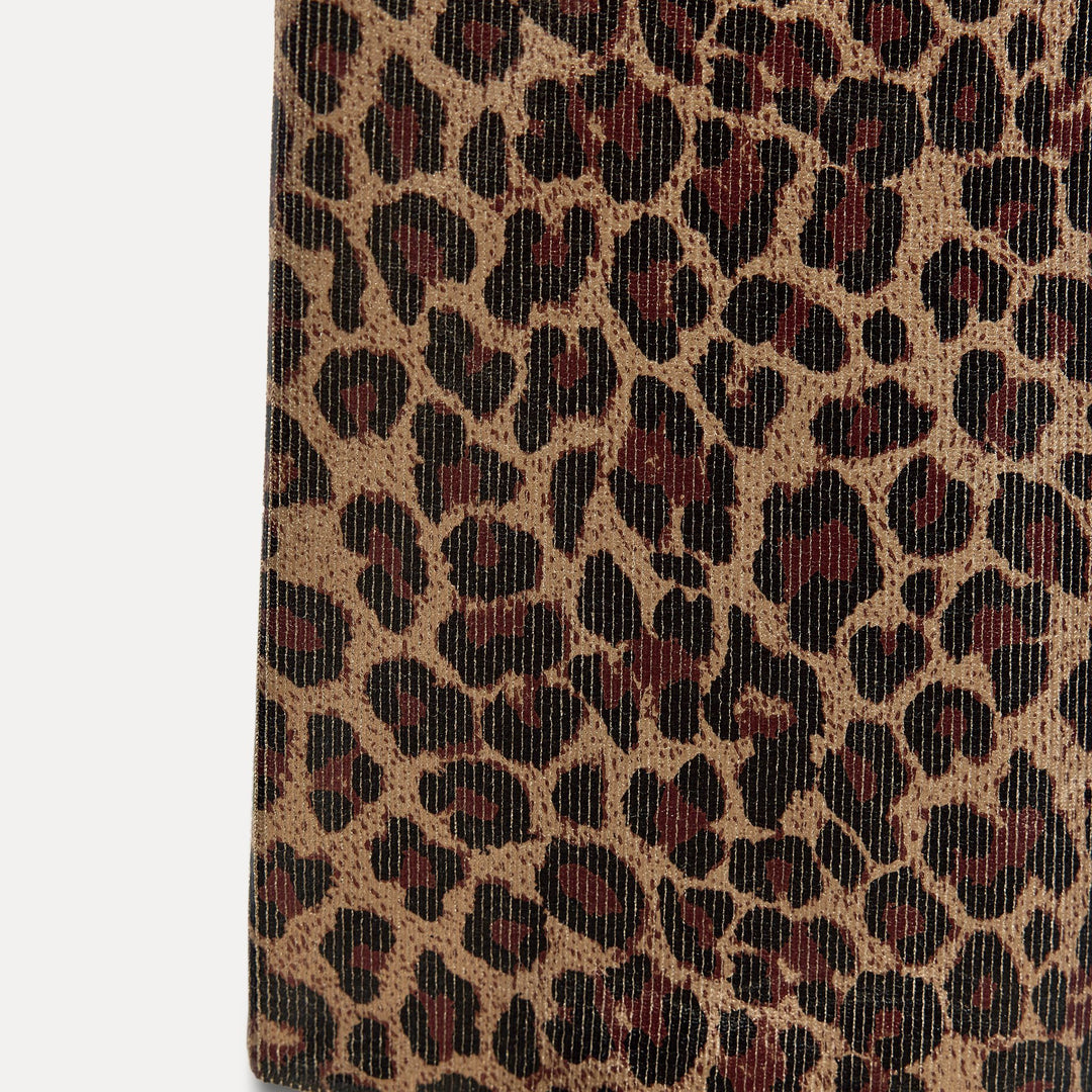 Moudda ZARA - Robe ajustée fines bretelles effet métallisé imprimé animalier - Tunisie 4