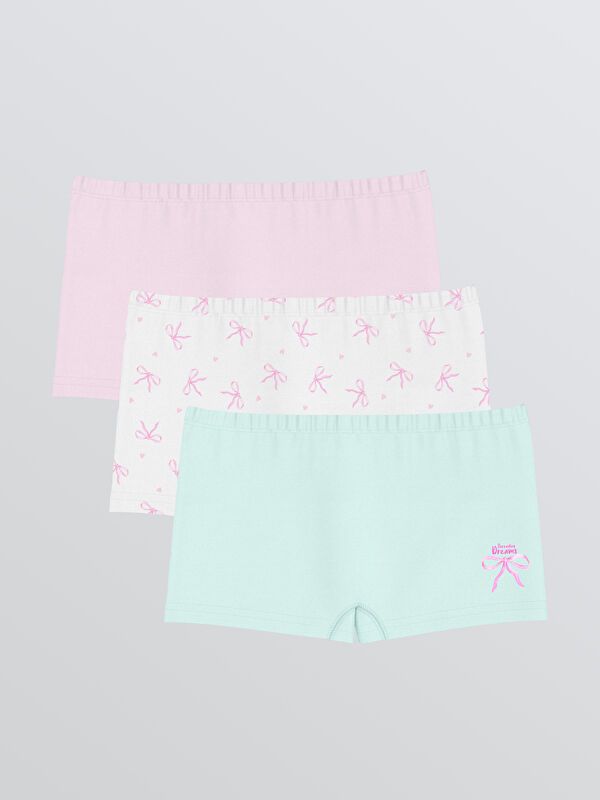 Moudda LC Waikiki - Boxer en jersey couleur Blanc imprimé pour filles - Tunisie 1