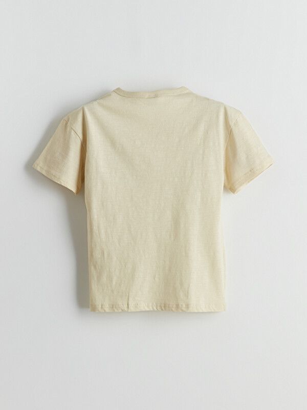 Moudda LC Waikiki - T-shirt manches courtes en jersey pour Garçon couleur Beige clair - Tunisie 3