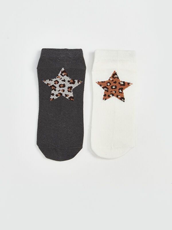 Moudda LC Waikiki - Chaussettes liner trainer (sport) couleur Écru pour femmes - Tunisie 2