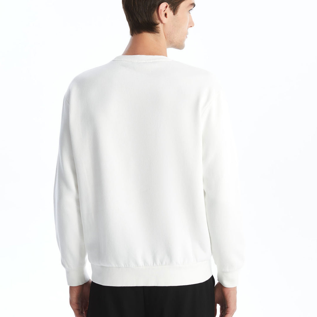 Moudda LC Waikiki - Sweatshirt en jersey Homme Ecru - Tunisie 4