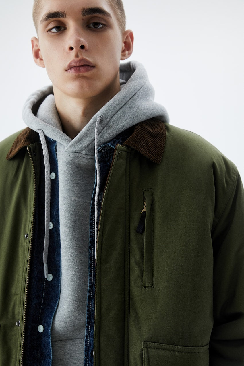 Veste Coton Matelassée Col Pana