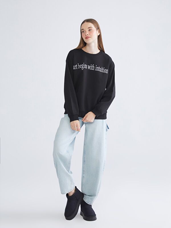 Moudda LC Waikiki - Sweatshirt en jersey Femme Noir - Tunisie 2