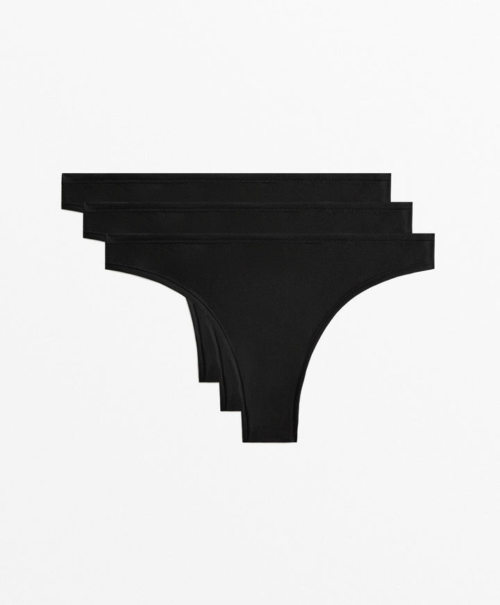 Moudda Oysho - Pack 3 Culottes Coton Basic Monochrome Brésilienne 81 - Tunisie 1