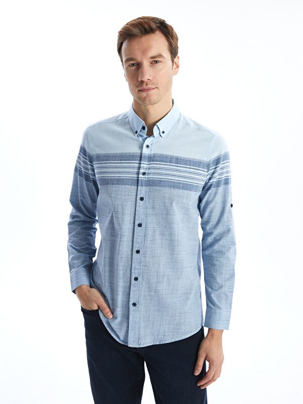 Moudda LC Waikiki - Chemise manches longues en tissu pour Homme - Tunisie 1