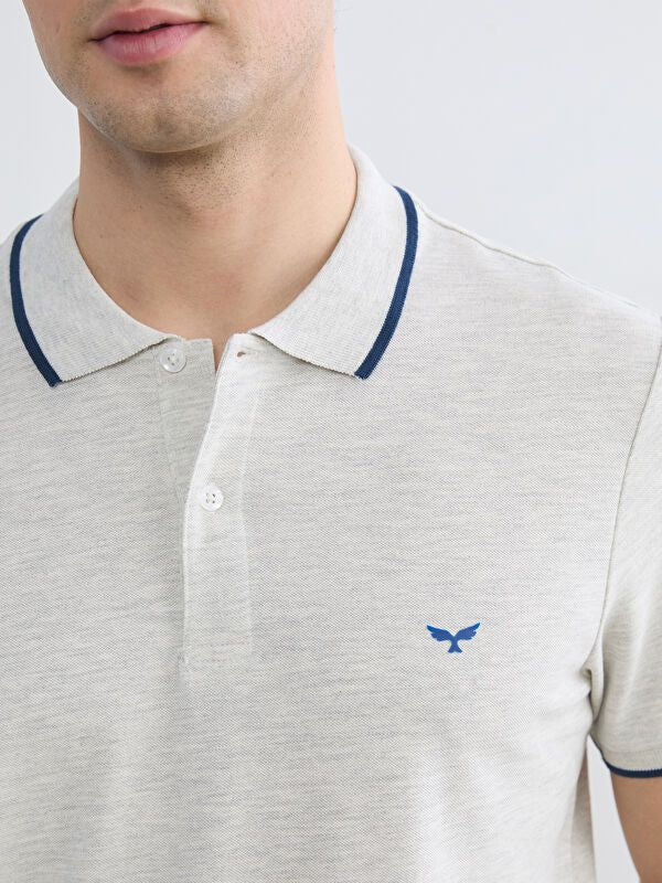 Moudda LC Waikiki - T-shirt col polo basique manches courtes en jersey pour Homme - Tunisie 3