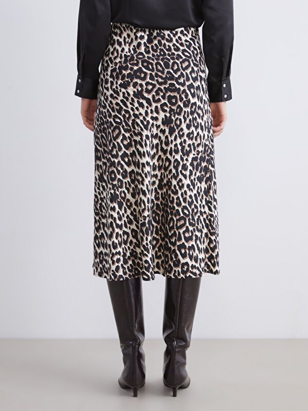 Moudda LC Waikiki - Jupe tissée Femme Imprimé marron - Tunisie 4