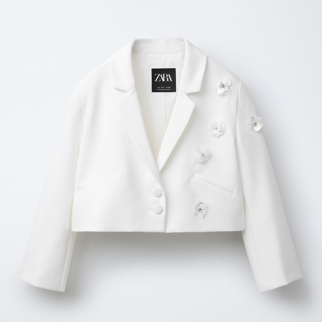Moudda ZARA - Blazer Fille - Fleurs 3D - Tunisie 1