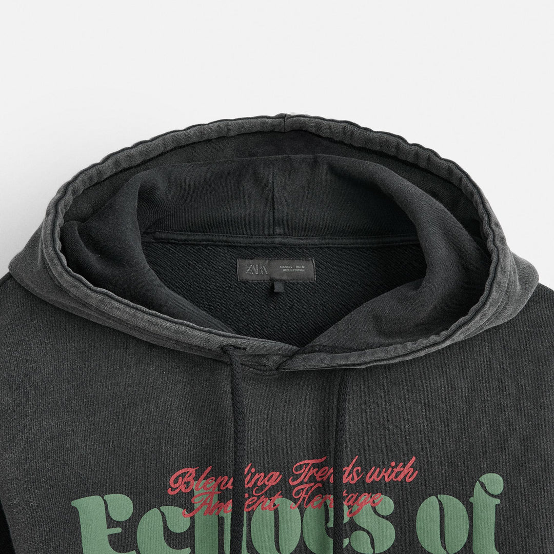 Moudda ZARA - Sweat Capuche - Textes (Brown Code) - Tunisie 3