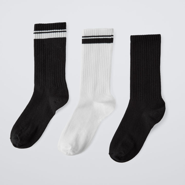 Moudda ZARA - Chaussettes côtelées rayées et unies - Tunisie 3