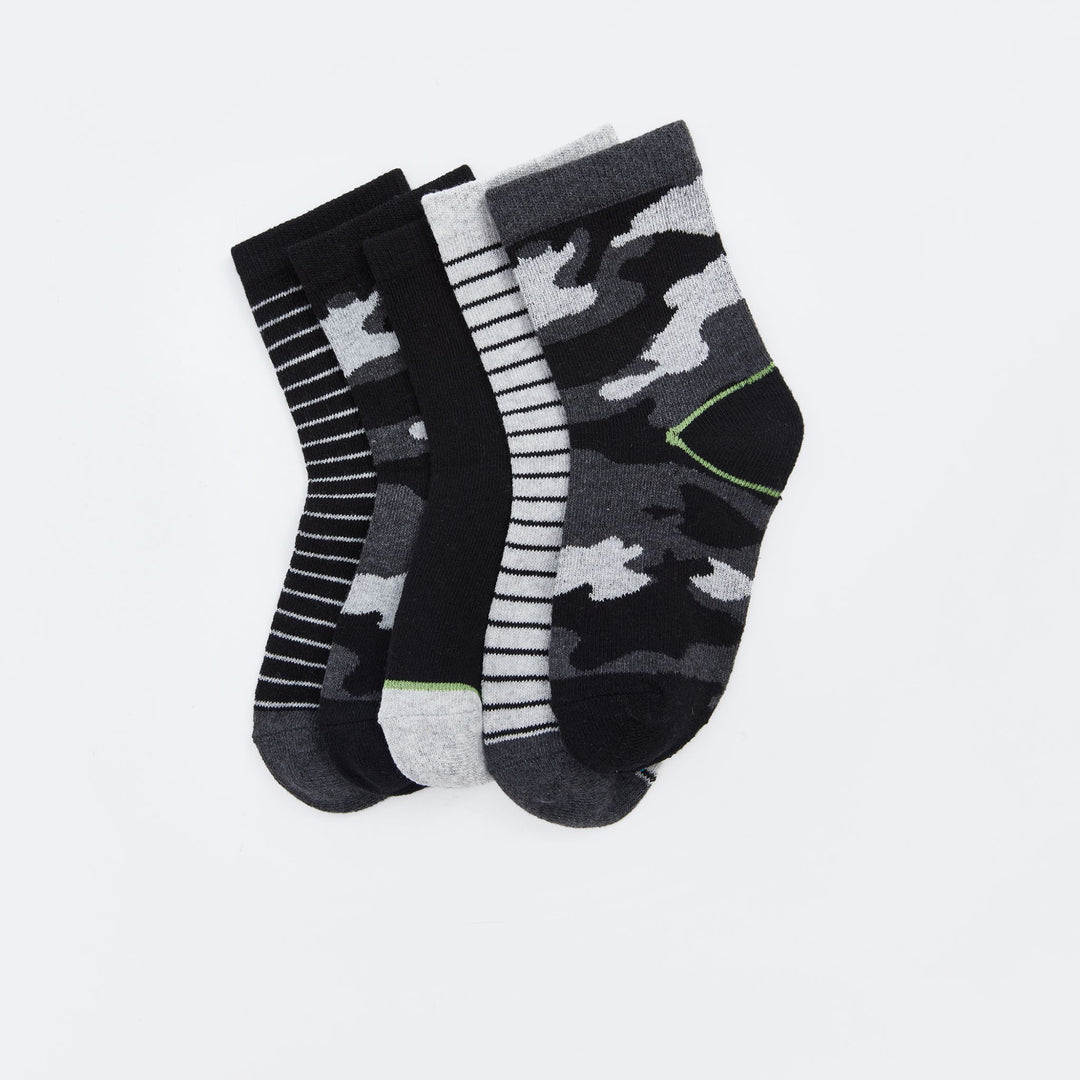 Moudda LC Waikiki - Chaussettes courtes Garçon Fil mélangé teint - Tunisie 2