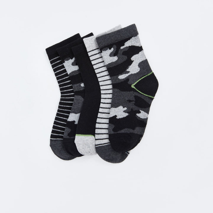 Moudda LC Waikiki - Chaussettes courtes Garçon Fil mélangé teint - Tunisie 2