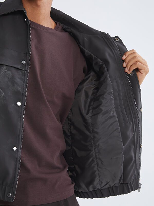 Moudda LC Waikiki - Manteau d'hiver en similicuir pour Homme - Tunisie 3